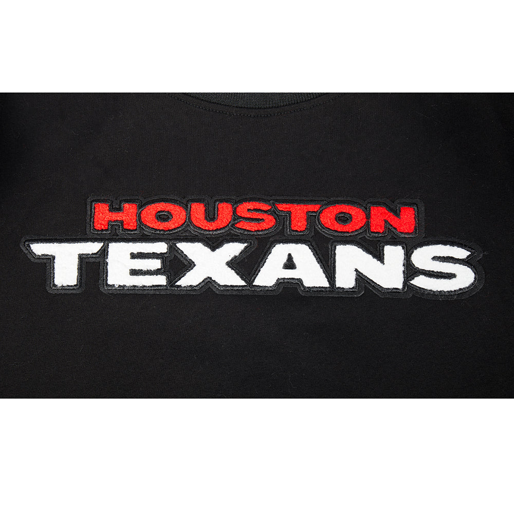 NFL HOUSTON TEXANS CLASSIC BIG BOYS SHORT SLEEVE STRIPED RIB TEE (BLACK) - Image 9