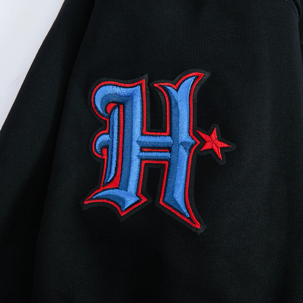 NFL HOUSTON TEXANS CJ STROUD #7 CLASSIC PNN WOMEN'S FLC CREWNECK (BLACK) - Image 5