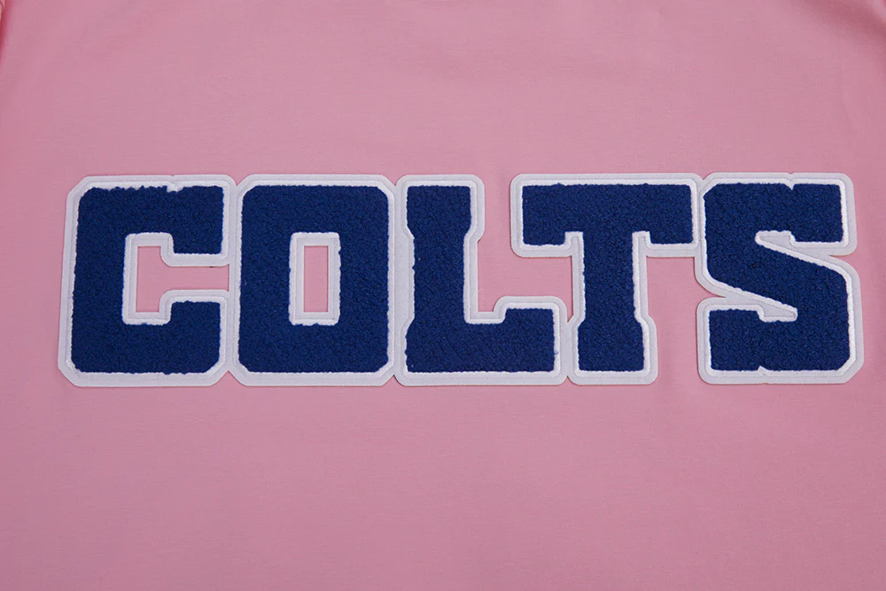 NFL INDIANAPOLIS COLTS CLASSIC CHENILLE SINGLE JERSEY TEE (PINK) - Image 5