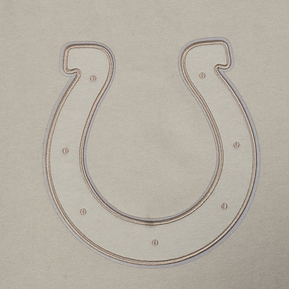 NFL INDIANAPOLIS COLTS NEUTRAL MEN'S DROP SHOULDER FLC CREWNECK (TAUPE) - Image 15