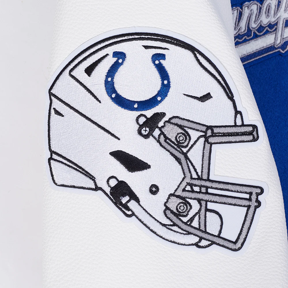 NFL INDIANAPOLIS COLTS SCRIPT TAIL MEN'S RIB WOOL VARSITY (ROYAL BLUE/WHITE) - Image 16