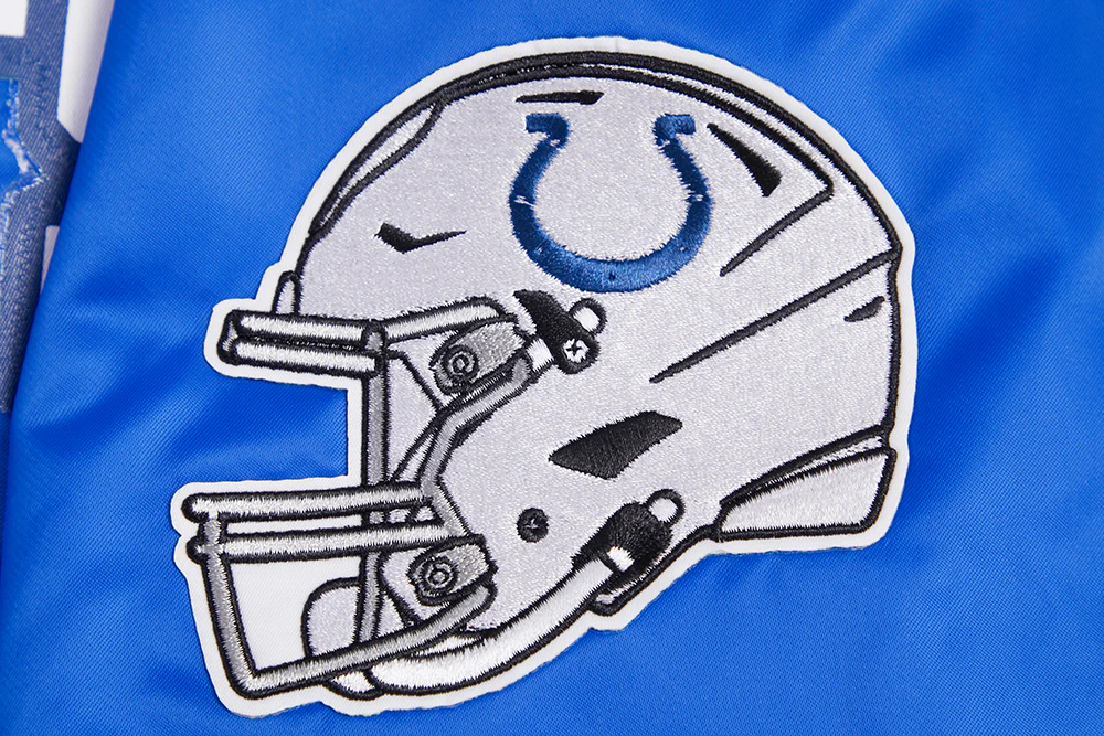 NFL INDIANAPULLOVERLIS COLTS BIG LOGO MEN'S SATIN JACKET (ROYAL BLUE) - Image 8
