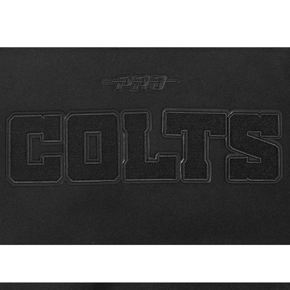 NFL INDIANAPOLIS COLTS TRIPLE BLACK MEN'S WOOL VARSITY JACKET (TRIPLE BLACK MEN'S) - Image 9