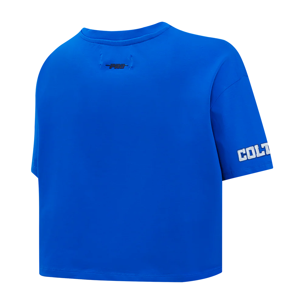 NFL INDIANAPOLIS COLTS SCRIPT TAIL WOMEN'S SJ BOXY TEE (ROYAL BLUE) - Image 12