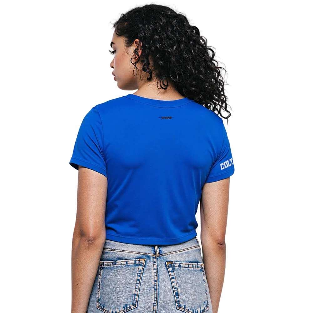 NFL INDIANAPOLIS COLTS SCRIPT TAIL WOMEN'S SJ BOXY TEE (ROYAL BLUE) - Image 2