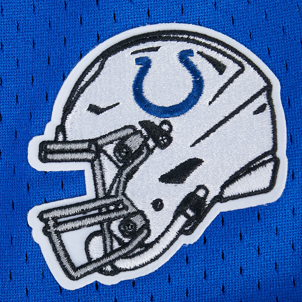 NFL INDIANAPOLIS COLTS CLASSIC BIG BOY'S MESH BUTTON DOWN SHIRT (ROYAL BLUE) - Image 8