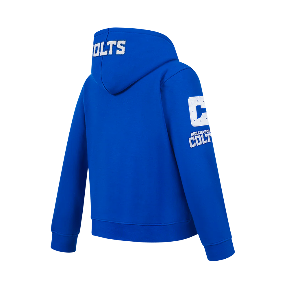 NFL INDIANAPOLIS COLTS CLASSIC BIG BOYS FLEECE PULLOVER HOODIE (ROYAL BLUE) - Image 2
