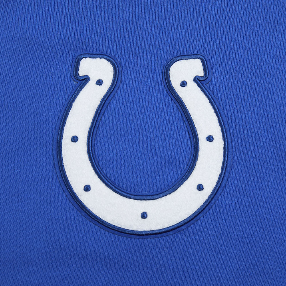 NFL INDIANAPOLIS COLTS MASHUP WOMEN'S RIB CROPPED PO HOODIE (ROYAL BLUE) - Image 7