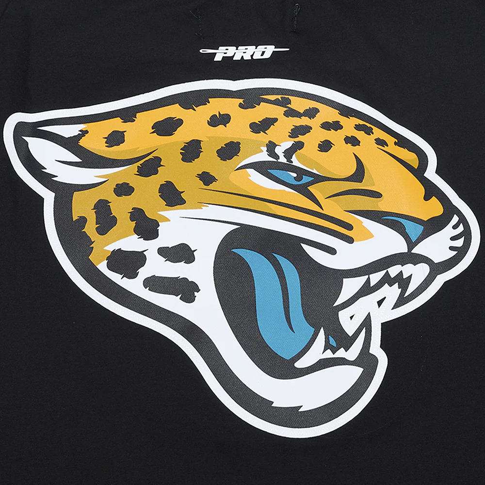 NFL JACKSONVILLE JAGUARS CLASSIC MESH SINGLE JERSEY STRIPED TEE (BLACK) - Image 6