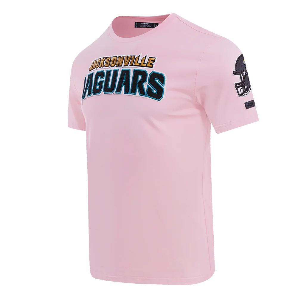 NFL JACKSONVILLE JAGUARS CLASSIC CHENILLE SINGLE JERSEY TEE (PINK) - Image 2