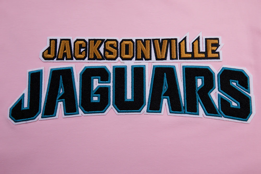 NFL JACKSONVILLE JAGUARS CLASSIC CHENILLE SINGLE JERSEY TEE (PINK) - Image 5
