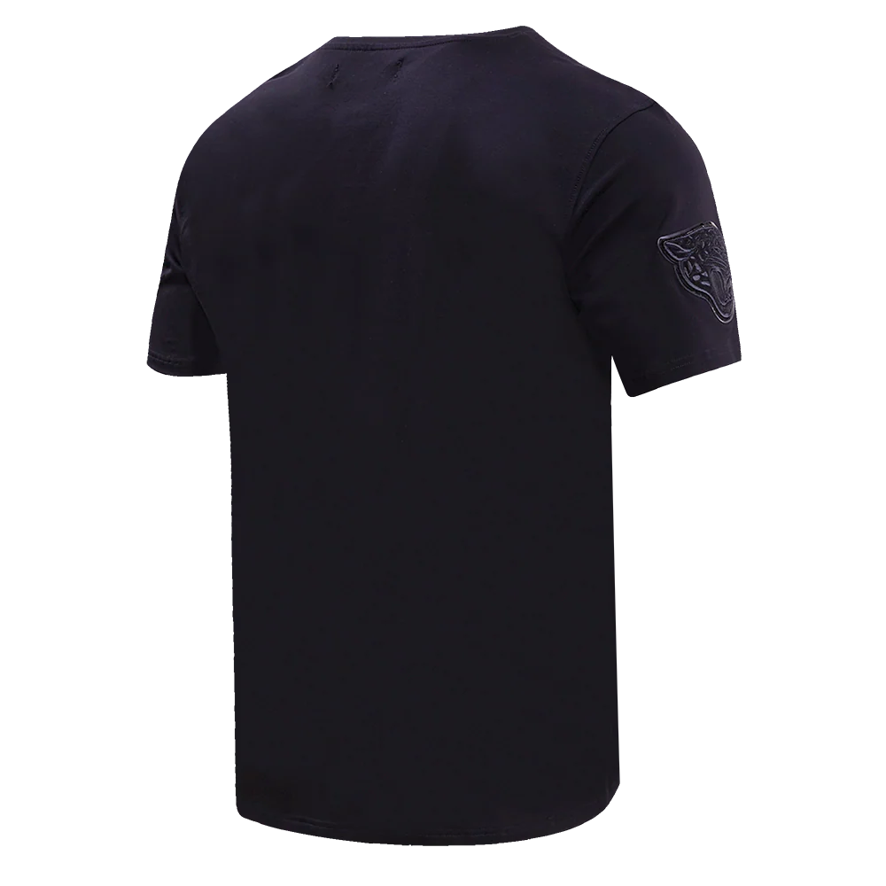 NFL JACKSONVILLE JAGUARS TRIPLE BLACK MEN'S TEE (TRIPLE BLACK) - Image 4