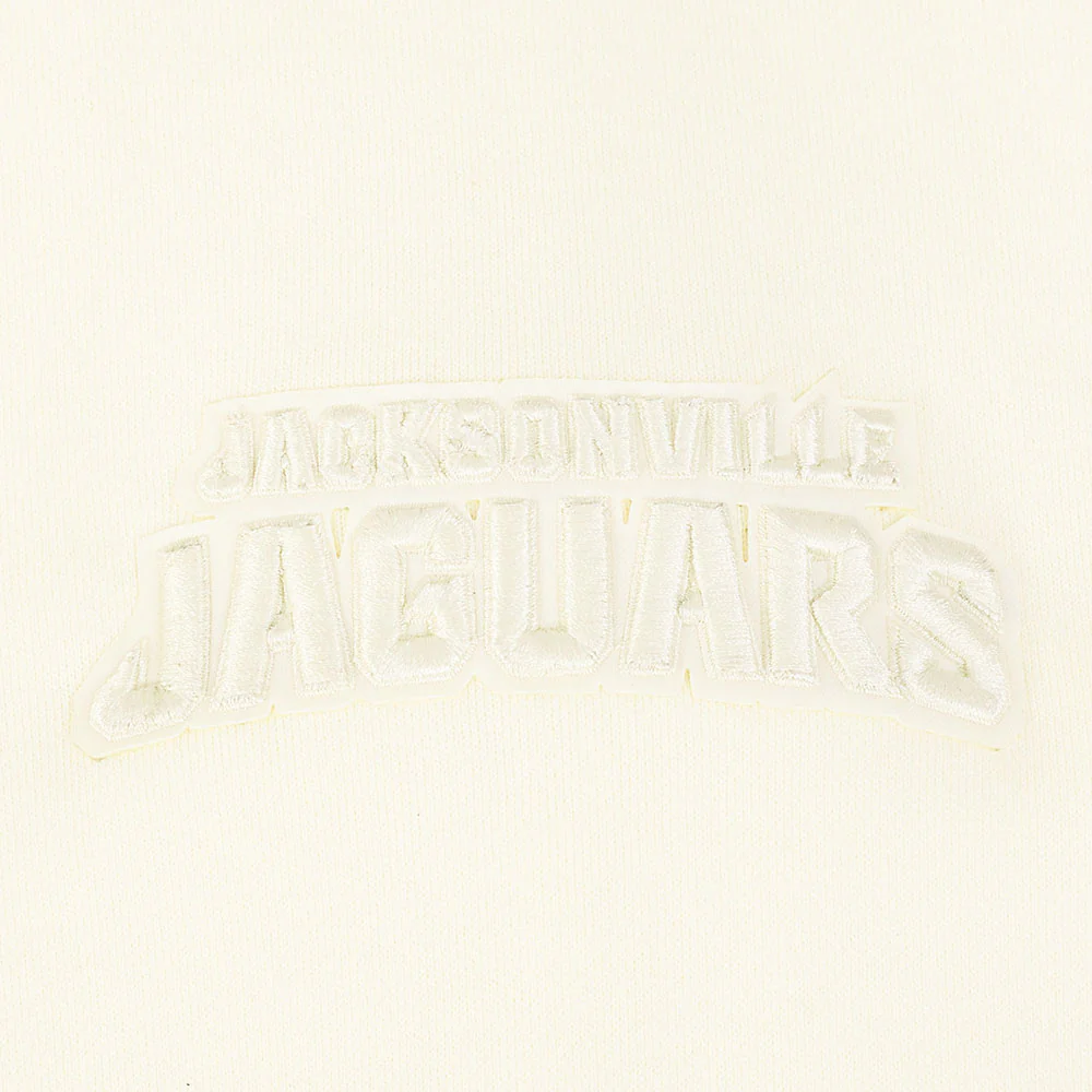NFL JACKSONVILLE JAGUARS NEUTRAL MEN'S DROP SHOULDER FLEECE CREWNECK (EGGSHELL) - Image 7