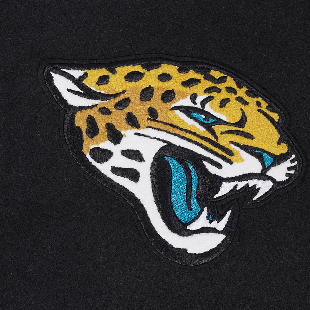 NFL JACKSONVILLE JAGUARS SCRIPT TAIL MEN'S RIB WOOL VARSITY (BLACK/WHITE) - Image 19