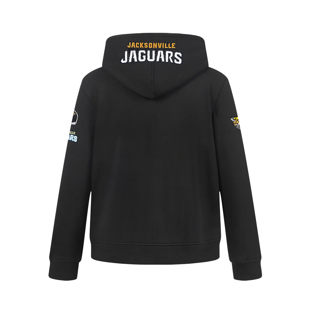 NFL JACKSONVILLE JAGUARS CLASSIC BIG BOYS FLEECE PULLOVER HOODIE (BLACK) - Image 5