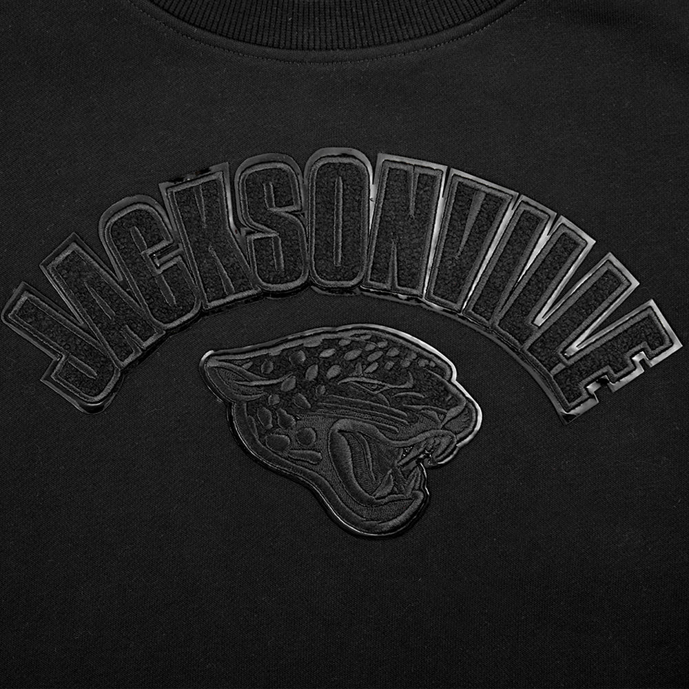 NFL ACKSONVILLE JAGUARS TRIPLE BLACK WOMEN'S FLC CREWNECK (TRIPLE BLACK WOMEN'S) - Image 8