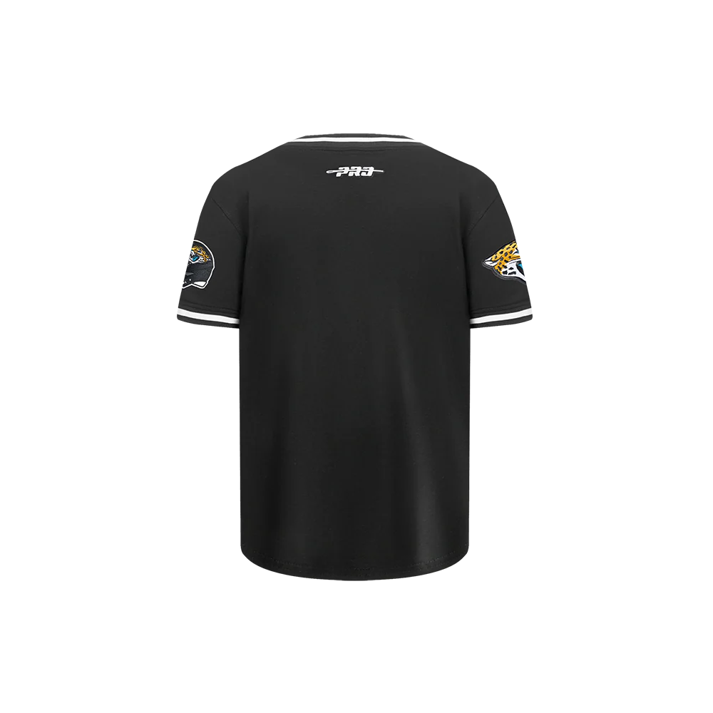 NFL JACKSONVILLE JAGUARS CLASSIC LITTLE BOYS SHORT SLEEVE STRIPED RIB TEE (BLACK) - Image 5