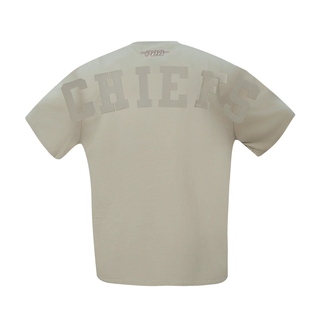 NFL KANSAS CITY CHIEFS WINGSPAN MEN'S CJ DROP SHOULDER TEE (TAUPE) - Image 5