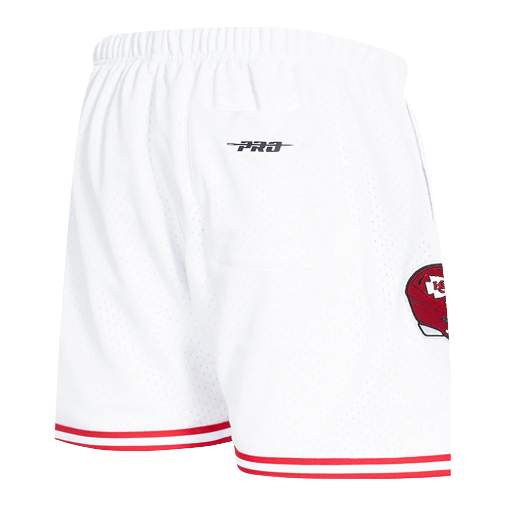 NFL KANSAS CITY CHIEFS MEN'S MESH SHORT (WHITE/RED) - Image 3