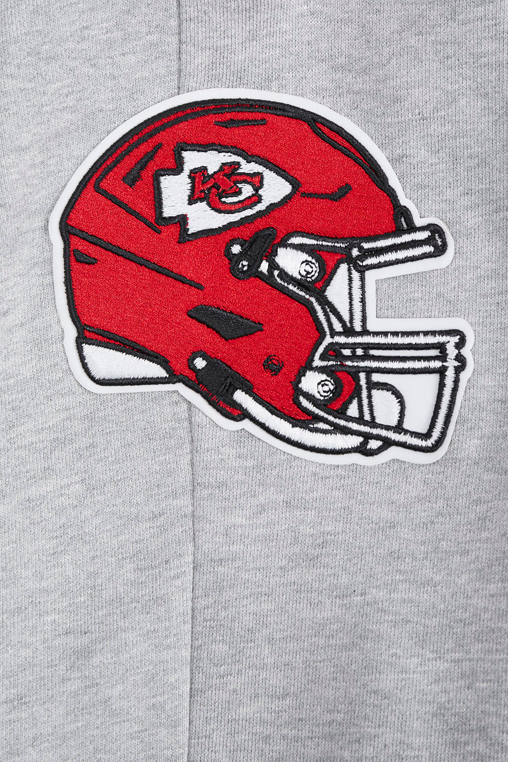 NFL KANSAS CITY CHIEFS SCRIPT TAIL MEN'S RIB FLEECE SWEATPANT (HEATHER GRAY/RED) - Image 7