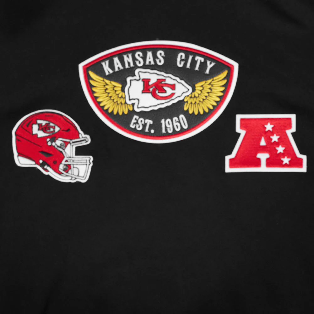 NFL KANSAS CITY CHIEFS BORN FOR SPORT MEN'S FLC PO HOODIE (BLACK) - Image 8