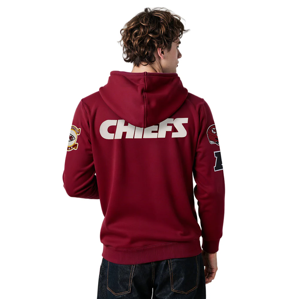 NFL KANSAS CITY CHIEFS MODERN ORIGINALS MEN'S FLC PO HOODIE (CARDINAL RED) - Image 2