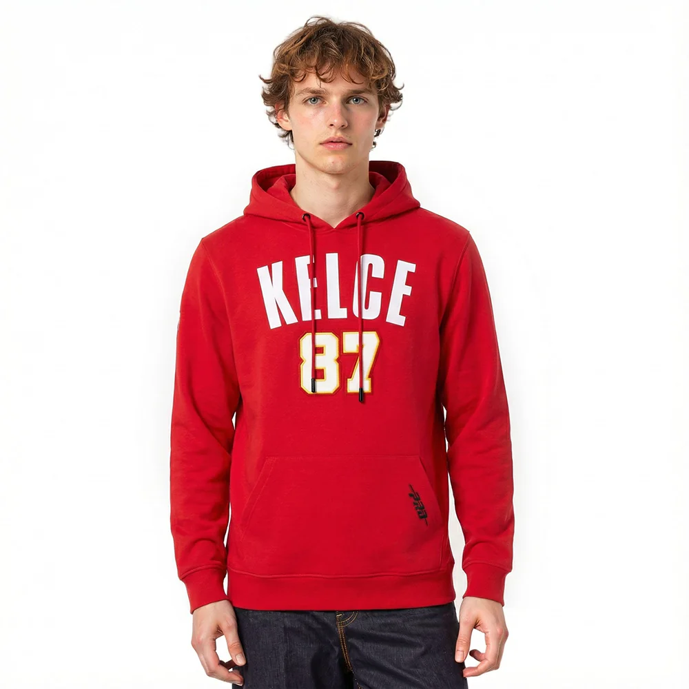 NFL KANSAS CITY CHIEFS TRAVIS KELCE #87 CLASSIC PNN MEN'S DK PO HOODIE