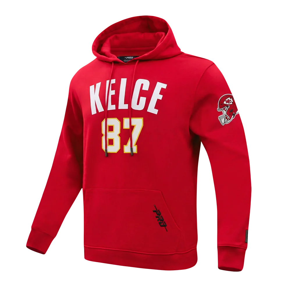 NFL KANSAS CITY CHIEFS TRAVIS KELCE #87 CLASSIC PNN MEN'S DK PO HOODIE - Image 3