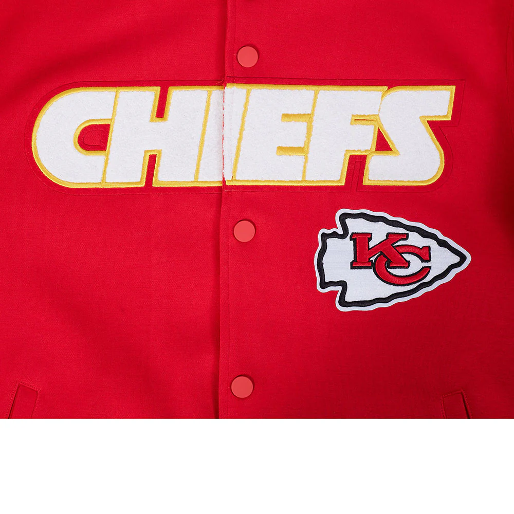 NFL KANSAS CITY CHIEFS PRO GAME DAY MEN'S DBL KNIT JACKET (RED/BLACK/WHITE) - Image 10