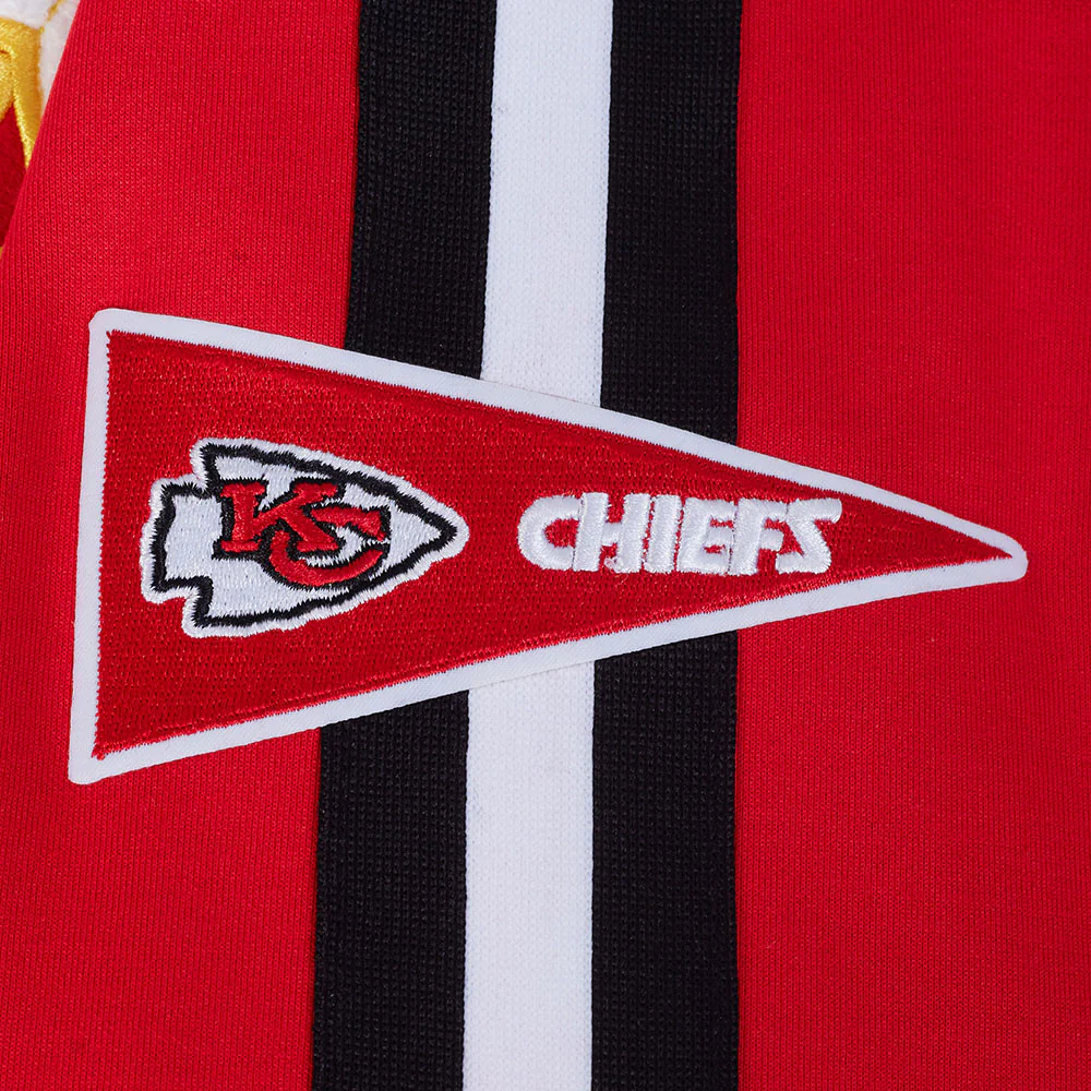 NFL KANSAS CITY CHIEFS PRO GAME DAY MEN'S DBL KNIT JACKET (RED/BLACK/WHITE) - Image 17