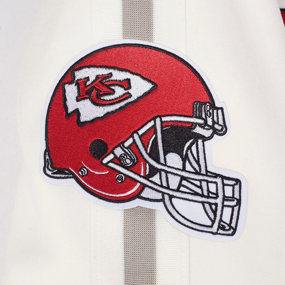 NFL KANSAS CITY CHIEFS PRO GAME DAY MEN'S RETRO JACKET (EGGSHELL/TAUPE/EGGSHELL) - Image 10