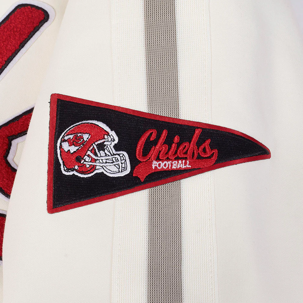 NFL KANSAS CITY CHIEFS PRO GAME DAY MEN'S RETRO JACKET (EGGSHELL/TAUPE/EGGSHELL) - Image 7