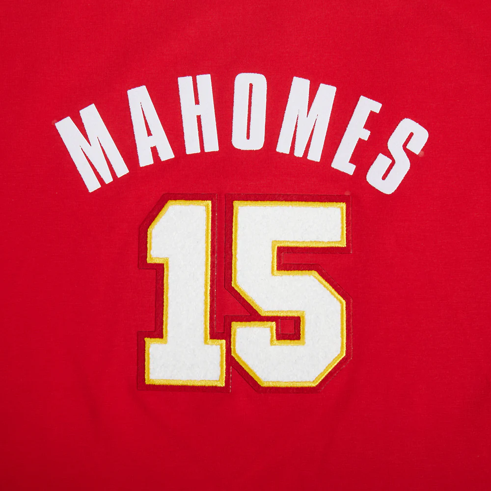 NFL KANSAS CITY CHIEFS PATRICK MAHOMES #15 CLASSIC PNN WOMEN'S SJ BOXY TEE (Red) - Image 7