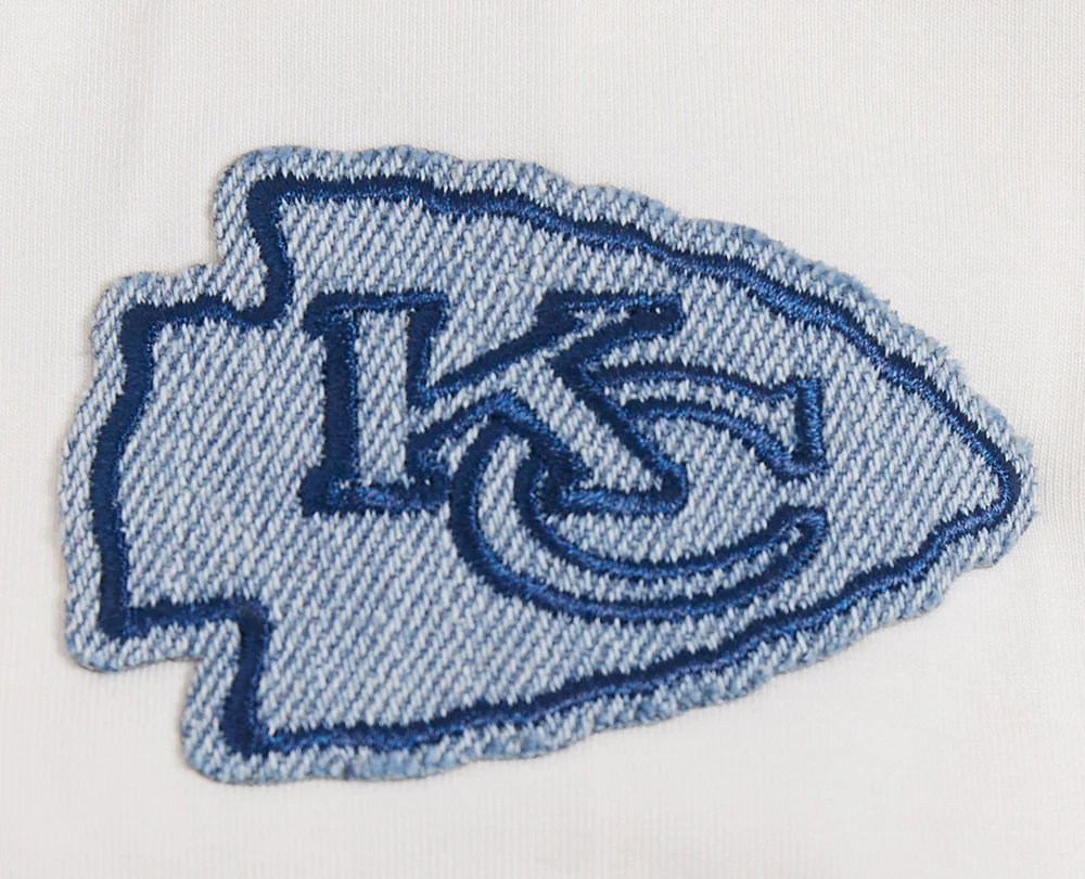NFL KANSAS CITY CHIEFS VARSITY BLUES WOMEN'S BOXY TEE (LINEN) - Image 6