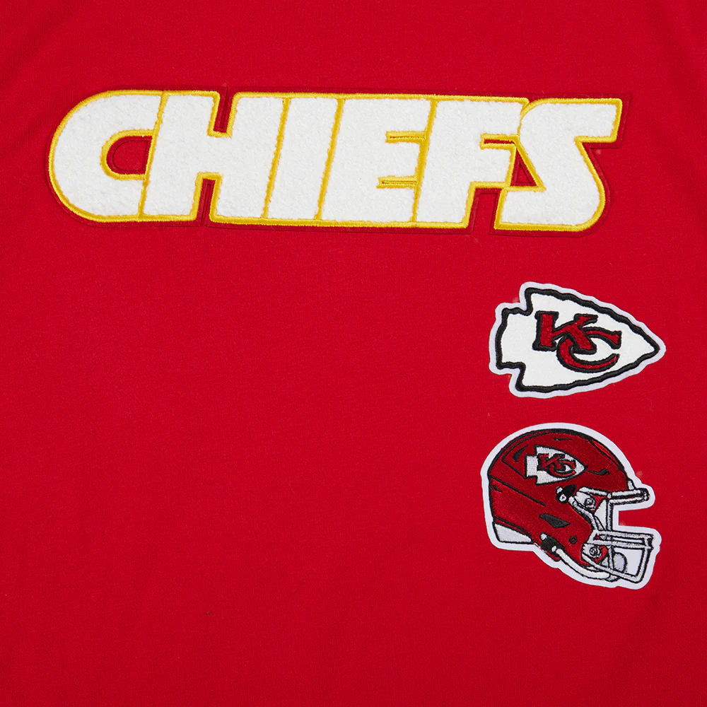 NFL KANSAS CITY CHIEFS RETRO CLASSIC SINGLE JERSEY BIG BOYS SINGLE JERSEY TAPING TEE (RED/BLACK) - Image 7