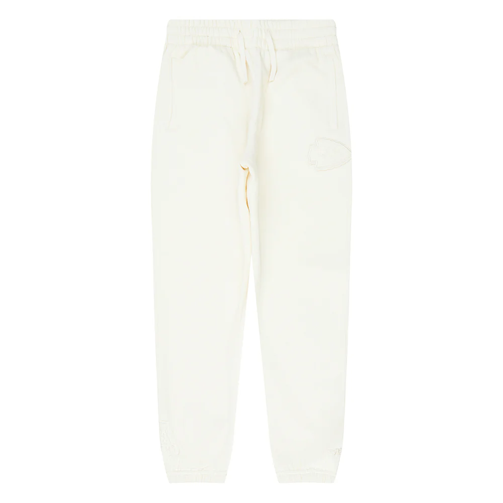 NFL KANSAS CITY CHIEFS NEUTRAL BIG BOYS FLC SWEATPANT (EGGSHELL) - Image 4