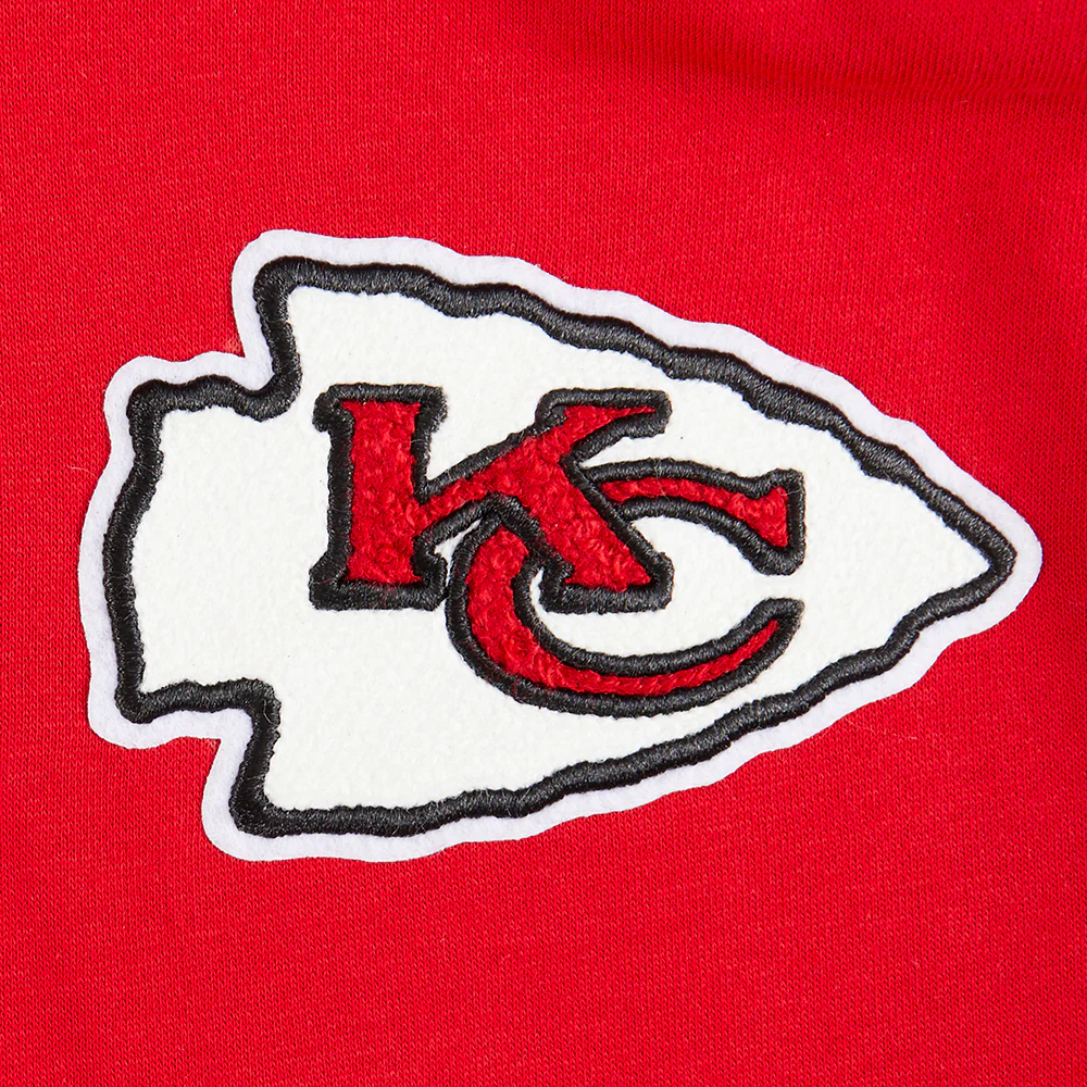 NFL KANSAS CITY CHIEFS CLASSIC BIG BOYS FLEECE PULLOVER HOODIE (RED) - Image 7