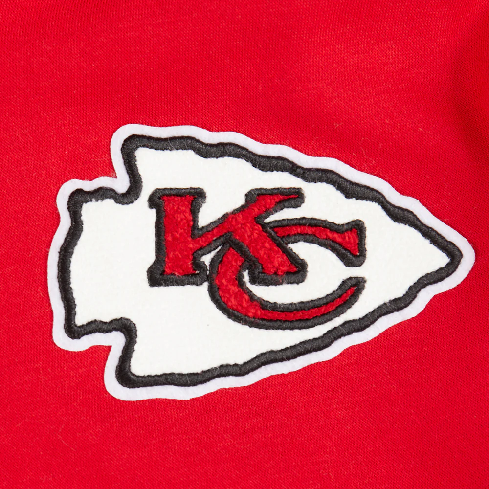 NFL KANSAS CITY CHIEFS CLASSIC BIG BOY'S FLC FZ PO HOODIE (RED) - Image 6