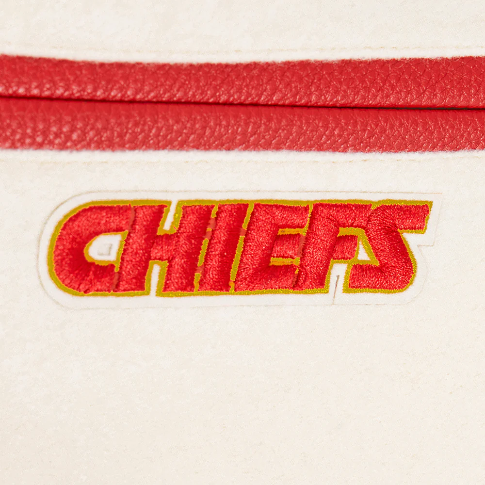 NFL KANSAS CITY CHIEFS RETRO CLASSIC BIG BOYS RIB WOOL VARSITY JACKET (EGGSHELL/ RED) - Image 15