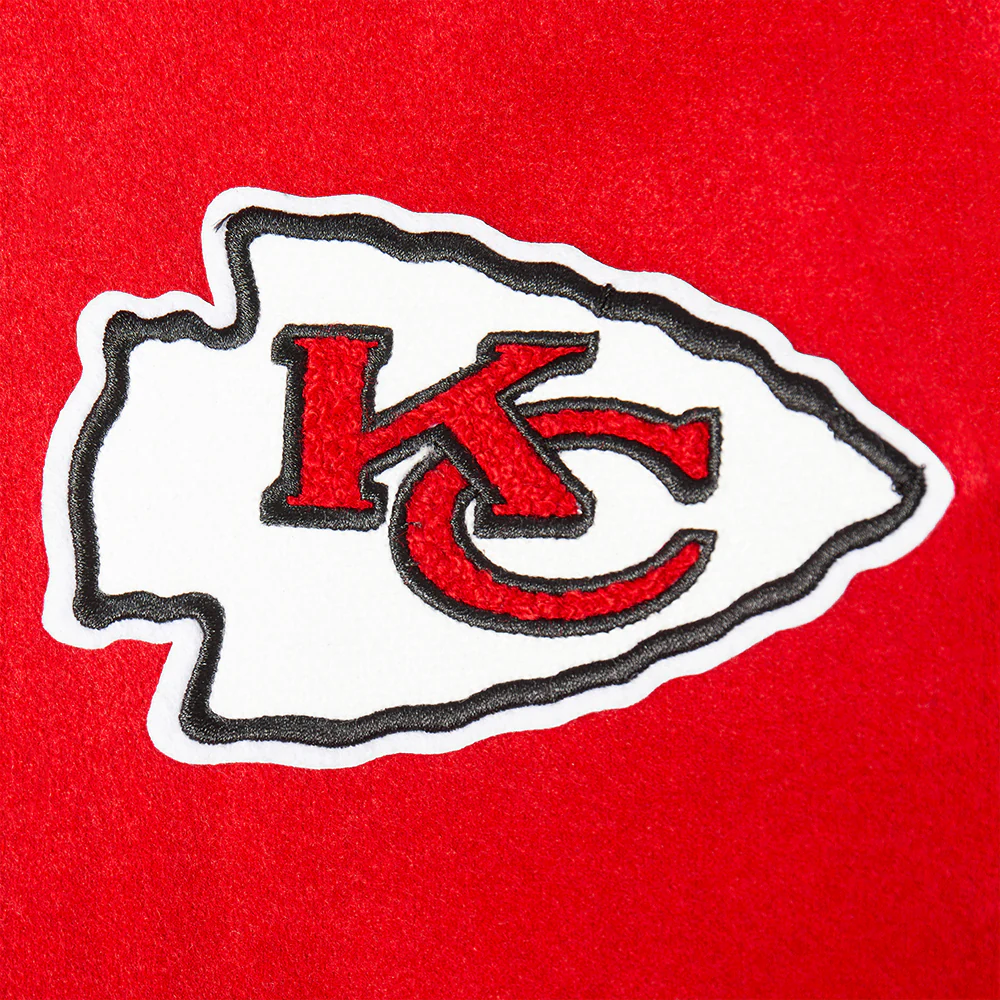 NFL KANSAS CITY CHIEFS RETRO CLASSIC BIG BOYS RIB WOOL VARSITY JACKET (RED/BLACK) - Image 20