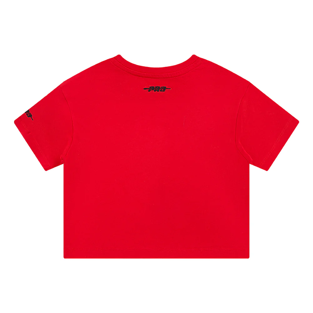 NFL KANSAS CITY CHIEFS RETRO CLASSIC BIG GIRLS SHORT SLEEVE BOXY TEE (RED) - Image 4