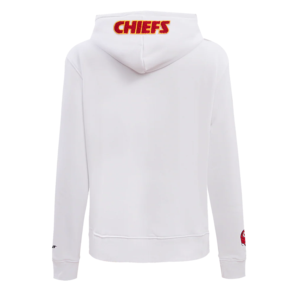 NFL KANSAS CITY CHIEFS CLASSIC WOMEN'S FLC PO HOODIE (WHITE) - Image 3