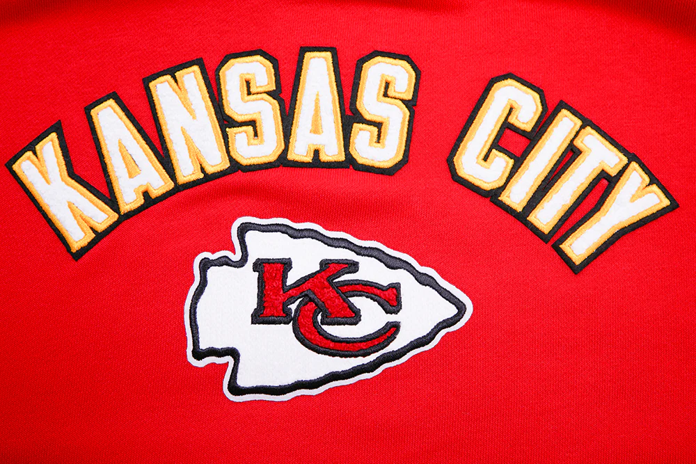 NFL KANSAS CITY CHIEFS CLASSIC WOMEN'S FLEECE CREWNECK (RED) - Image 5