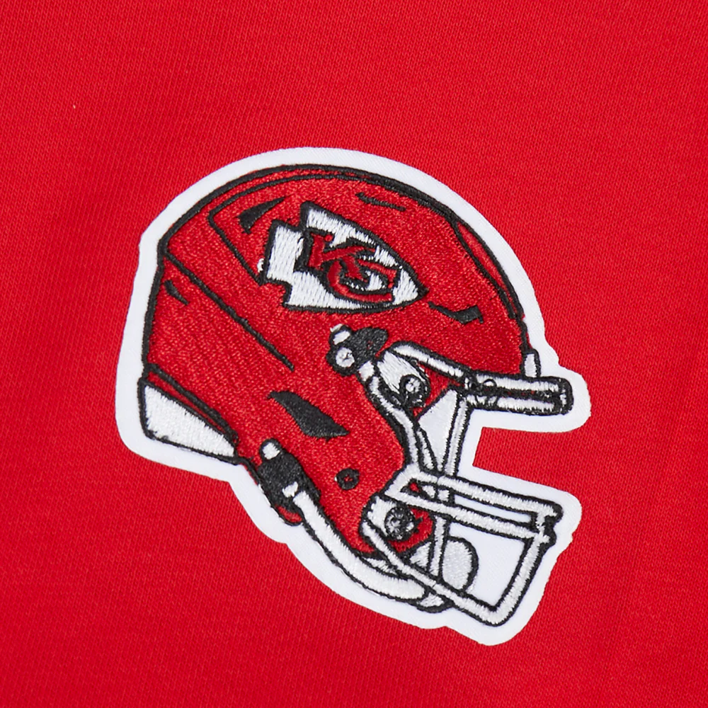 NFL KANSAS CITY CHIEFS MASHUP WOMEN'S RIB CREWNECK (RED) - Image 7