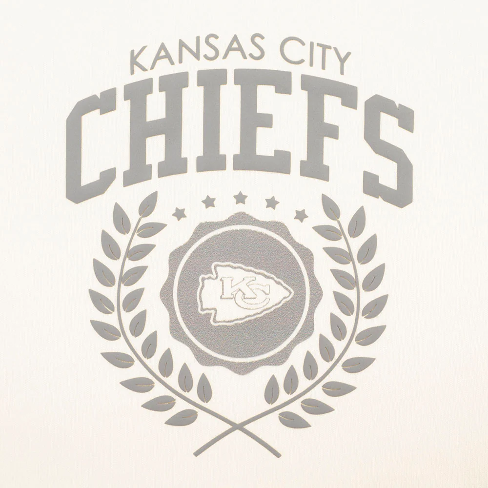 NFL KANSAS CITY CHIEFS STREET TEAM WOMEN'S FLC CREWNECK (EGGSHELL) - Image 7