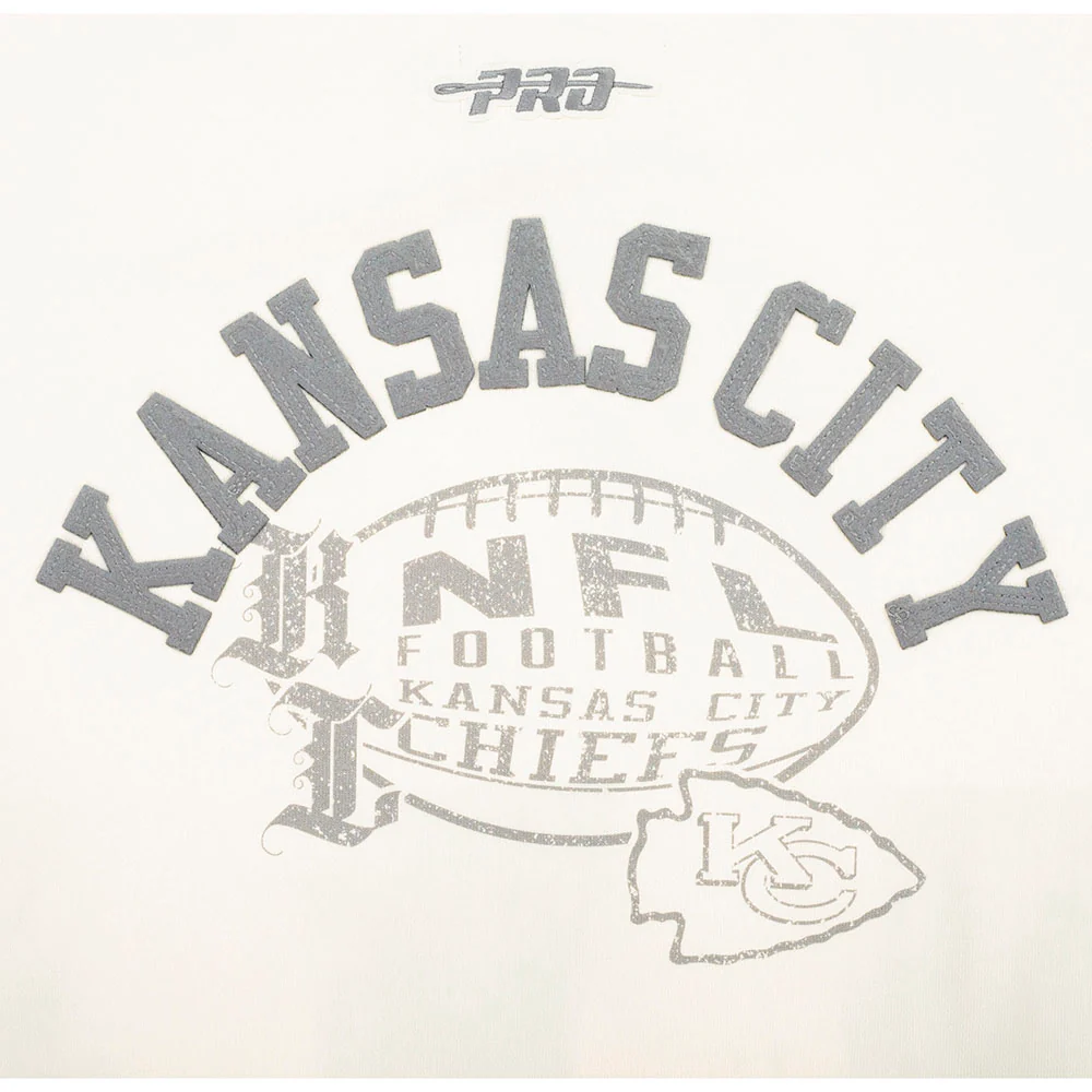 NFL KANSAS CITY CHIEFS STREET TEAM WOMEN'S FLC CREWNECK (EGGSHELL) - Image 8