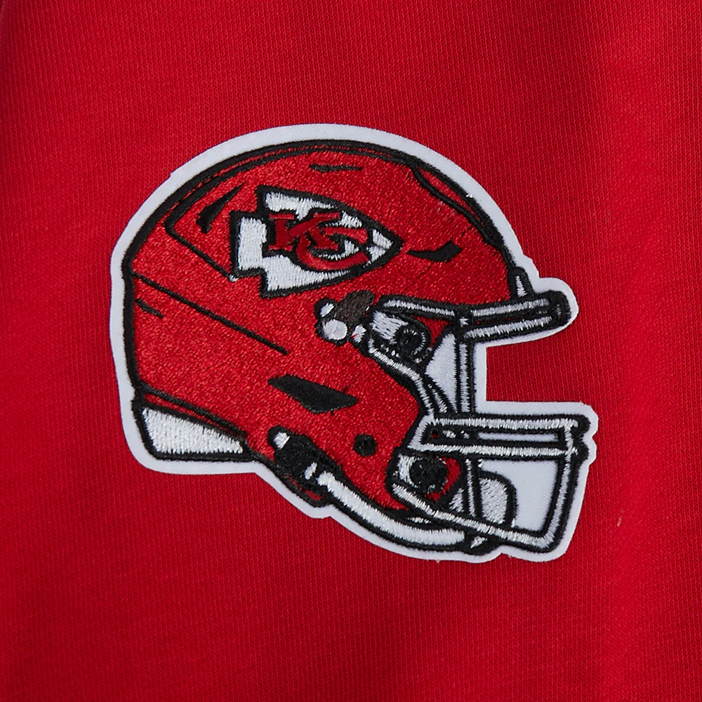 NFL KANSAS CITY CHIEFS PATRICK MAHOMES #15 CLASSIC PNN WOMEN'S FLC CROPPED PO HOODIE (Red) - Image 8
