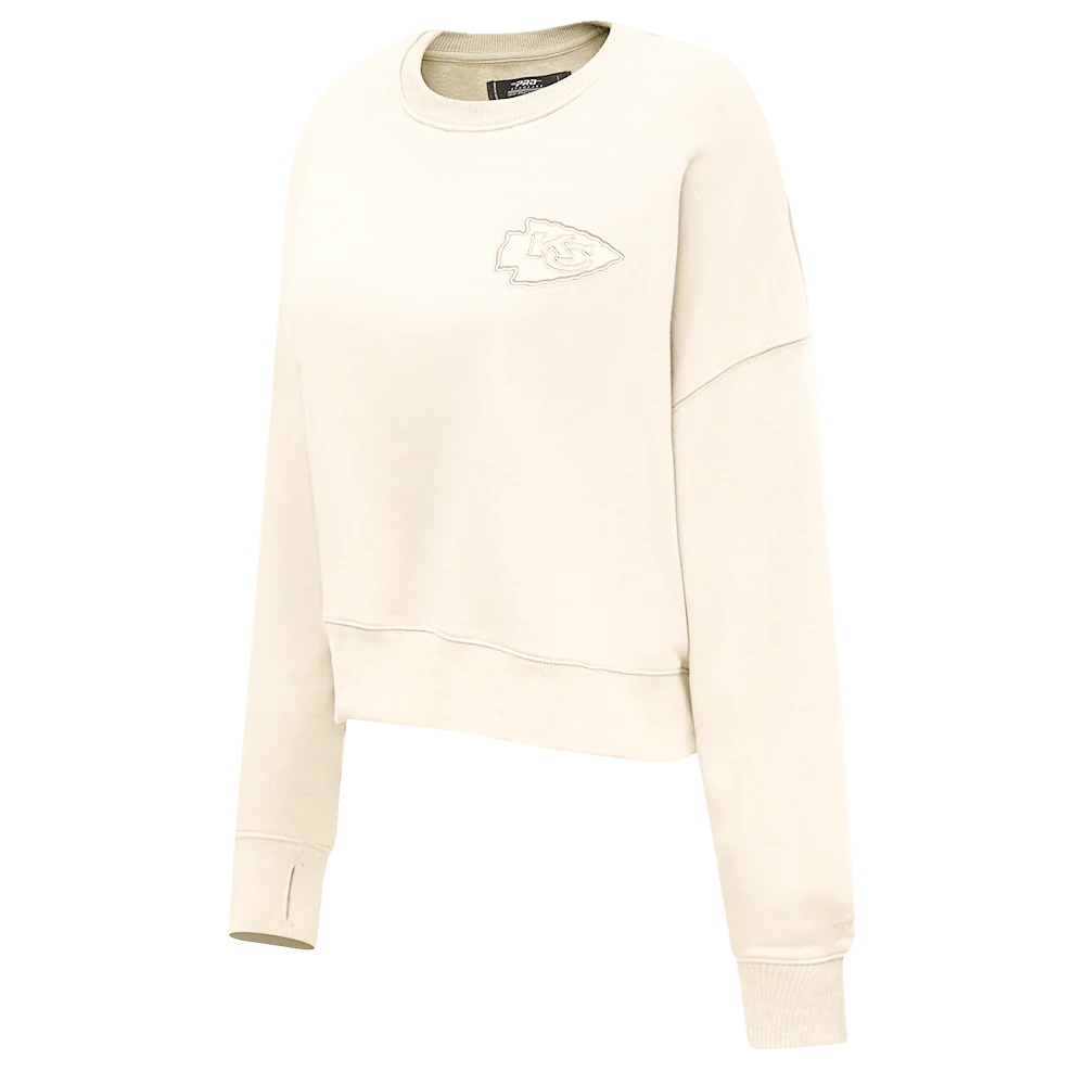 NFL KANSAS CITY CHIEFS NEUTRAL WOMEN'S CREWNECK (EGGSHELL) - Image 2