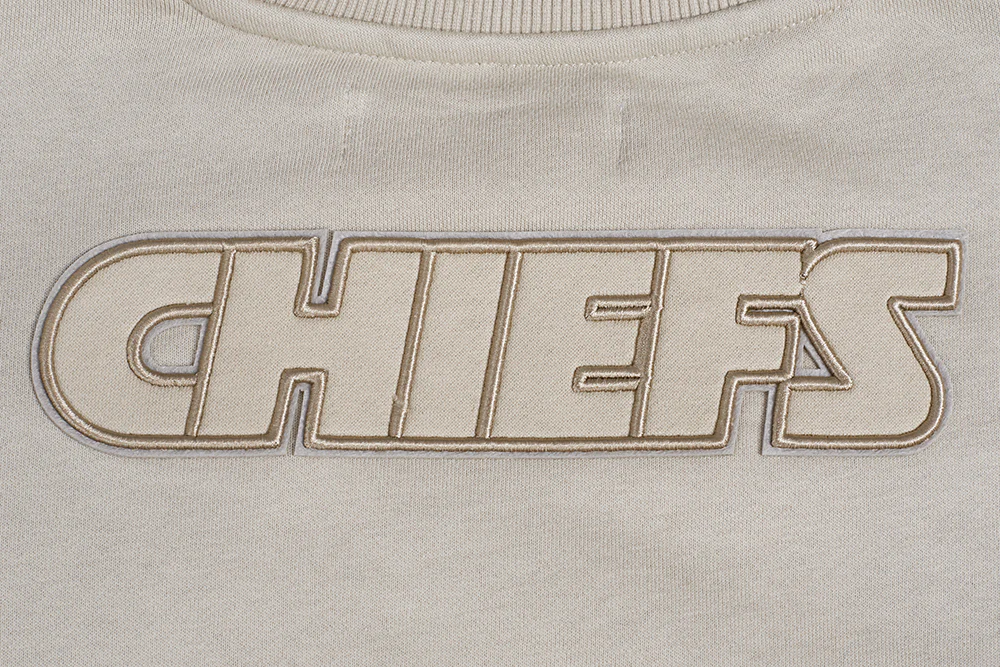 NFL KANSAS CITY CHIEFS NEUTRAL WOMEN'S CREWNECK (TAUPE) - Image 6