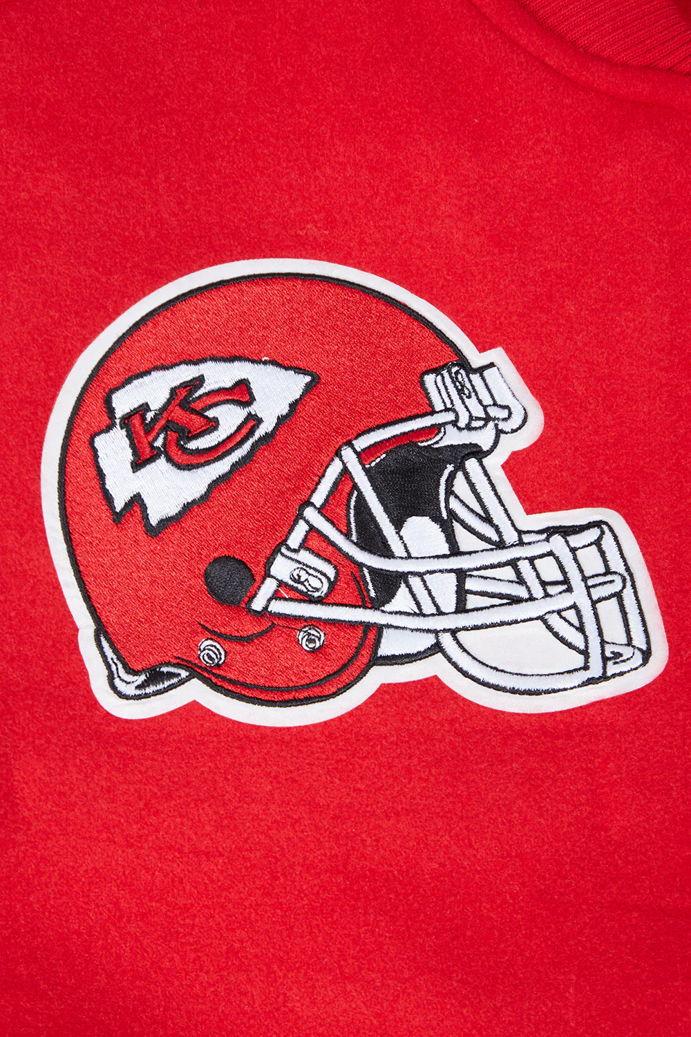 NFL KANSAS CITY CHIEFS CLASSIC WOMEN'S WOOL VARSITY JACKET (RED/WHITE) - Image 5